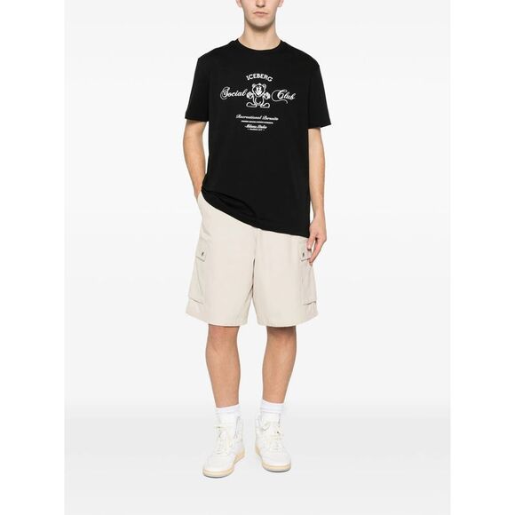 Iceberg Black T-Shirts & Vests - T-Shirts Men
